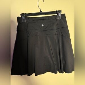 Black Pleated Women's Skirt